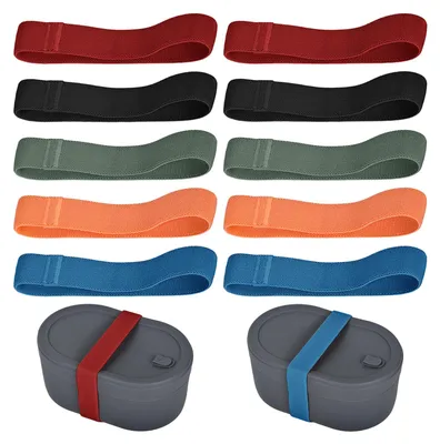 Bento-Box-Gurte aus Nylon, 10 Stück, 5 Farben, 25 mm