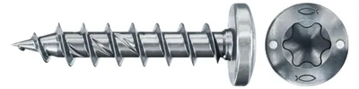 Produktbild von Fischer Spanplattenschraube 3,0x30 PowerFast FPF II PTF BC, Panhead, Innenstern TX, Vollgewinde