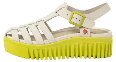 Image de Art Sandales à talons pour Femme 1575 NAPPA CREAM-PISTACHO/BRIGHTON Couleur Beige