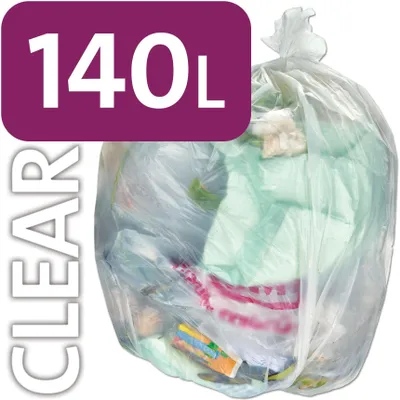 Image de Sacs poubelles en polyéthylène de 140 litres, pour les déchets de jardin