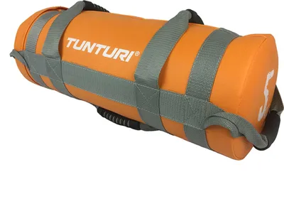Zdjęcie produktu dla Tunturi Power Bag, worek fitness z 4 uchwytami, 5 kg, worek z piaskiem do treningu siłowego