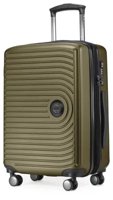 Image de HAUPTSTADTKOFFER Mitte - Valise cabine à roulettes extensible, 4 roulettes, 55 x 40 x 23 cm, valise cabine, bagage à main, 55 L, coque rigide, bagage à main pour Lufthansa, EasyJet, Eurowings, sacs de voyage XL à soufflet extensible, Avocado