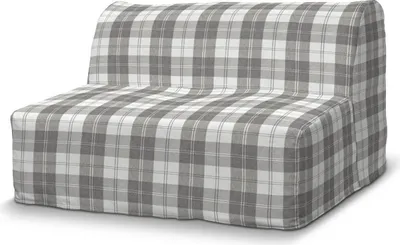 Produktbild von Dekoria Bezug für Lycksele Sofa, weiß-grau , Bezug für Sofa Lycksele