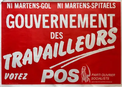 Obrázok produktu pre Parti Ouvrier Socialist – Vláda pracujúcich – Plagát – 61x85 cm