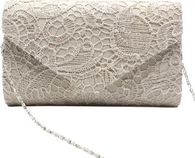 Image de Dentelle Sac à bandoulière Sac en tissu Femme Chaîne Sac à main pour fête Mariage