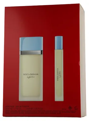 Produktbild von Dolce & Gabbana Light Blue 50 ml EdT Set mit Mini EdT Spray