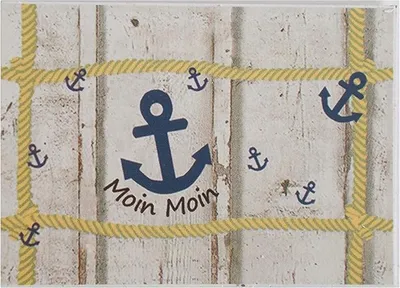 Produktbild von Maritimer Kühlschrankmagnet Moin Moin