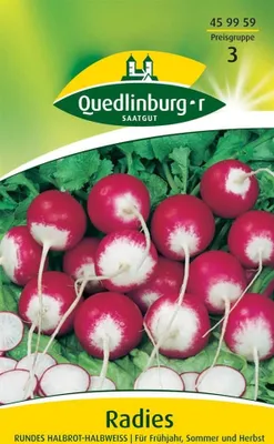 Produktbild von Radies, Rundes, halbrot-halbweiß