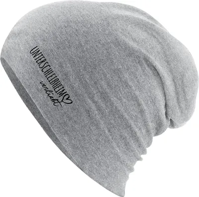 Produktbild von Huuraa Beanie Unterschleißheim verliebt Heather Grey One Size Baumwolle und Elasthan Mütze Geschenkidee