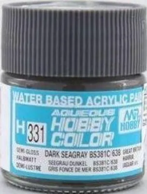 Produktbild von Mr Hobby - Gunze H-331 - Aqueous Hobby Colors (10 ml) Dark Seagray BS381C/638