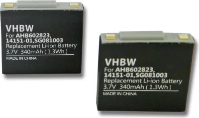 Produktbild von vhbw 2x Akku Ersatz für GN Netcom SG081003 für Wireless Headset Kopfhörer (340 mAh, 3,7 V, Li-Polymer)
