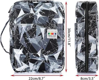 Immagine prodotto di Astuccio nero con 220 penne, organizer, per la scuola e l'ufficio