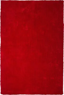 Produktbild von BELIANI Teppich Rot Polyester 140 x 200 cm Rechteckig Hochflor Modern Maschinengetuftet Fußbodenheizung Geeignet Wohnzimmer Schlafzimmer Flur