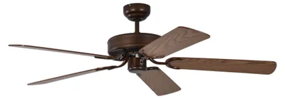 Image de Ventilateur de plafond Potkuri Bronze vielli / Chêne 132 cm avec chainette
