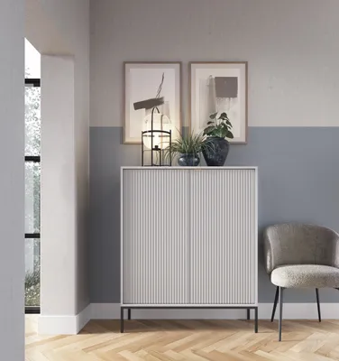 Produktbild von CORTADO K104 zweitürige Kommode Grau matt