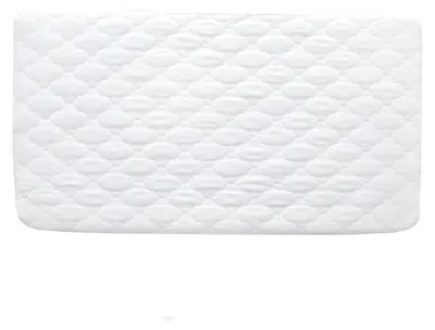Obrázok produktu pre Vodotesný poťah na matrac pre cestovné postele, 89x38 cm, biela farba, prešívaný, priedušný, tichý