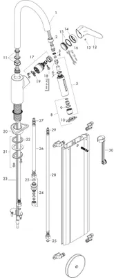 Produktbild von Hansgrohe M41, Waschbecken, Chrom
