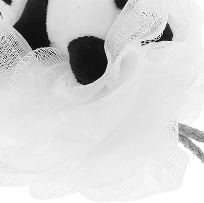 Produktbild von Weicher Panda-Badeschwamm aus Luffa und Netzgewebe, sanfter Peeling-Körperschwamm für Babys, Jungen und Mädchen, reichhaltiger Schaum und Pflege für empfindliche Haut