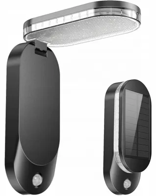 Produktbild von SONNENBETRIEBENE LED-WANDLEUCHTE MIT BEWEGUNGSMELDER, Modell SOE-7, 180 Lumen, 4000K, Schutzart IP65