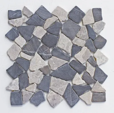 Produktbild von M-014 Mosaikfliesen Stein Marmor Bodendesign - Naturstein Fliesen Lager Verkauf Stein-Mosaik Herne NRW