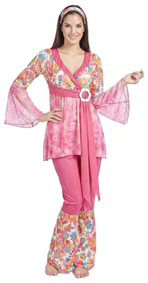 Zdjęcie produktu dla Kostium hippie dla kobiet różowy XL