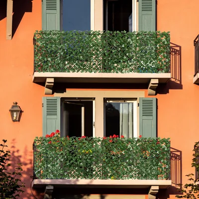 Produktbild von 200 x 100 cm Künstlicher Sichtschutz Balkon Ausziehbarer Weidenzaun
