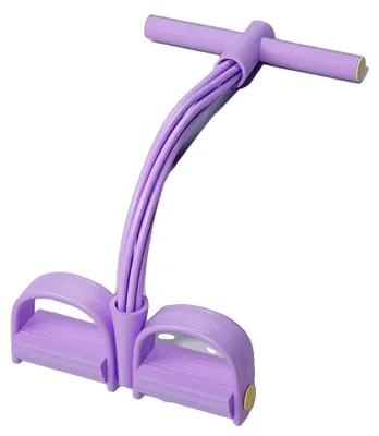 Image de Bande de résistance, appareil de fitness multifonctionnel, conception élastique réglable, VIOLET