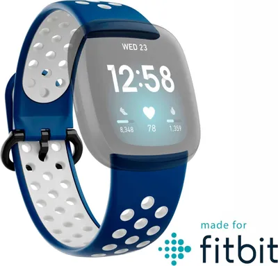Produktbild von hama Sportarmband für Fitbit Versa 3/4/Sense (2), in Dunkelblau