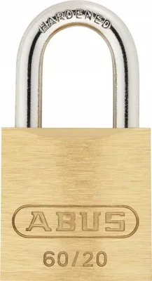 Produktbild von ABUS Messing Vorhängeschloss 60/20 Stahlbügel mit Schlüssel