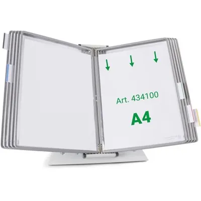 Produktbild von tarifold Sichttafelsystem 434100 DIN A4 grau mit 10 St. Sichttafeln