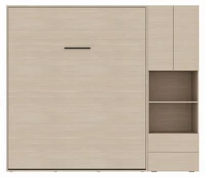 Produktbild von Schrankbett SET M3 140x200 und Schrank  (Tiefe 55 cm)  Kaiserberg Eiche