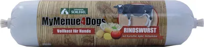 Produktbild von MyMenue4Dogs Hundefutter Rindswurst - 400 g