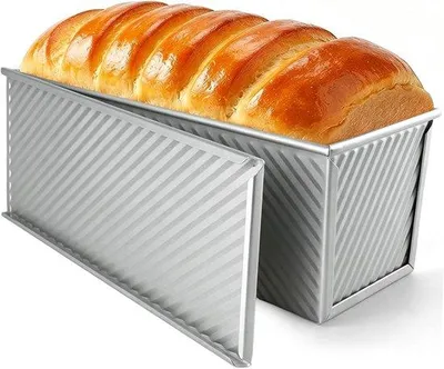 Productafbeelding van Toastbrood bakvorm met deksel, 1000 g deeg, antiaanbakbroodvorm met deksel