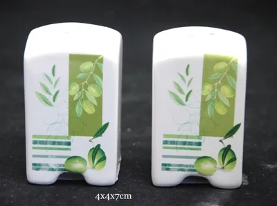 Image de Lot de 2 pots à épices en céramique. OLIVE | DFC0851