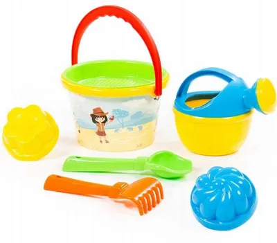 Produktbild von Polesie 4595 Sandspielzeug Set Eimer Gießkanne Rechen