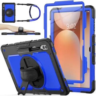 Obrázek produktu pro Odolný obal pro tablety s ochranou displeje a otočným stojanem