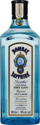 Produktbild von Bombay Sapphire London Dry Gin 40% vol. 0,5 L