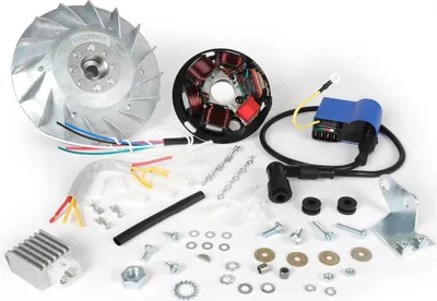 Immagine prodotto di Set accensione BGM PRO 12V Touring elettronico Vespa P125X/P200E (1977-1983, modelli con indicatori, regolatore di tensione, senza batteria) P125X (VNX1T), P150X (VLX1T), P200E (VSX1T)