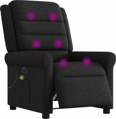 Produktbild von vidaXL Massagesessel Elektrisch Schwarz Stoff