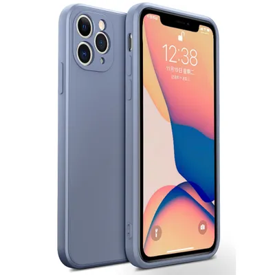 Obrázek produktu pro iPhone 11 Pro Pouzdro, Tekuté Silikonové Gumové Pouzdro, Nárazuvzdorné a Odolné proti Poškrábání pro iPhone 11 Pro Fialová