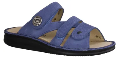 Produktbild von Finn Comfort Agueda, Damenschuhe, bequeme Pantolette, Blau, Leder, - Marken Finn Comfort, Blau, leder (streetnubuk) 