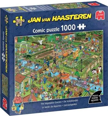 Image de Jan van Haasteren, Jardin potager, puzzle de 1000 pièces