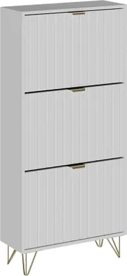 Produktbild von Schuhschrank Vicco Helge Weiß 60 x 128.5 cm 3 Fächer, Model 54235