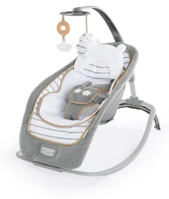Produktbild von Babyschaukelstuhl Babywippe Vibrationsstuhl - Vibration und Musik - Plüschkopfstütze - Teddy - Drei Neigungsstufen