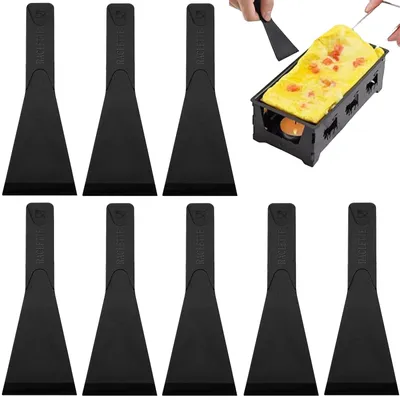 8 Raclette-Schieber aus Nylon, hitzebeständig, für Antihaftbeschichtung