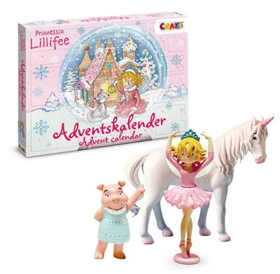 Zdjęcie produktu dla Kalendarz adwentowy Lillifee dla dzieci z figurkami i jednorożcem Księżniczka