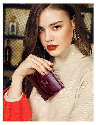 Produktbild von Geldbörse Ledergeldbörse Herren Damen Kurz Geldbörse Brieftasche Portmonee Geldklammer Kreditkartenetui Geldbeutel Reise Wallet