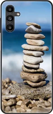 Produktbild von König Design Hülle kompatibel mit Samsung Galaxy A13 5G Kunststoff Soft Handyhülle - Handy Case Steine