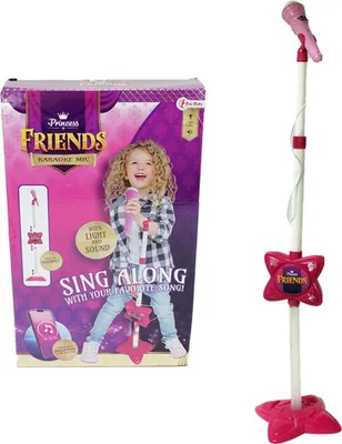 Produktbild von Standmikrofon Kinder Karaoke Set "Princess Friends"