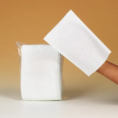 Produktbild von Einweg-Waschhandschuh, naturfarben Pack: 50 Stück | Packung (50 Stück)